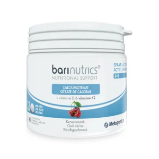 BariNutrics Calciumcitraat Vit. D & Vit. K2 – Metagenics (90 kauwtabletten)